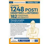 Concorso RIPAM. 182 Funzionari informatici Ministero dell'interno. Volume per la prova scritta e per la prova orale. Con espansione online. Con software di simulazione