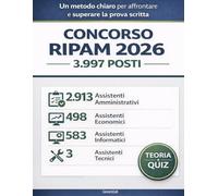 Concorso RIPAM 2026 - 3997 Posti: Manuale Essenziale di Teoria e Simulazioni per la Prova Scritta Unica Assistenti Amministrativi, Informatici, Economici e Tecnici - DIPLOMATI