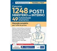 Concorso RIPAM. 49 Funzionari statistici Ministero dell'interno (concorso per complessivi 1248 posti vari profili). Manuale completo per tutte le prove. Con espansione online. Con software di sim...