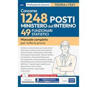 Libri Concorso RIPAM. 49 Funzionari Statistici Ministero Dell'interno (Concorso