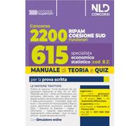 Concorso Ripam Coesione Sud 2200 posti. Manuale e quiz per 615 posti profi...