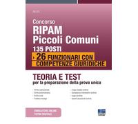 Concorso RIPAM Piccoli Comuni 135 posti. 26 funzionari con competenze giur...