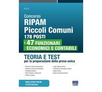 Concorso RIPAM piccoli comuni: 178 posti 47 funzionari economici e contabili. Te