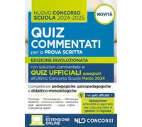 Concorso scuola 2024-2025. Quiz commentati con svolgimento prove