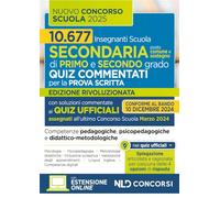 Concorso scuola 2024-2025. Quiz commentati con svolgimento prove ufficiali. Con espansione online