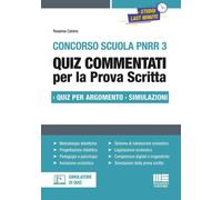 Concorso Scuola PNRR3. Quiz commentati per la prova scritta. Quiz