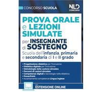 CONCORSO SCUOLA. PROVA ORALE E LEZIONI SIMULATE PER INSEGNANTI DI SOSTEGNO -