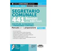 Concorso Segretario Comunale - 441 Borsisti per 340 Posti - Discipline Economich