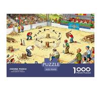 Concorso Taglio Legno Paese Basco Puzzle in Legno Impermeabile Puzzles Da 1000 Pezzi Regali Per Adulti Divertenti Per Decorazioni Domestiche