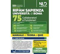 Concorso Università La Sapienza Università di Roma Ripam per 75 Collaboratori e funzionari, Manuale unico per tutti i profili completo di teoria e test. Con espansione online