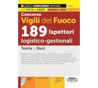 Concorso Vigili del Fuoco 189 Ispettori Logico-gestionali - Teoria e Quiz - 338/1