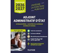 Concours Adjoint administratif d'Etat externe et interne: Tout-en-un