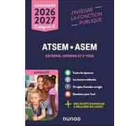 Concours ATSEM/ASEM Externe, interne et 3e voie Catégorie C: Annales corrigées