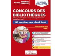 Concours des bibliothèques: 190 questions pour réussir l'oral