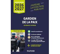 Concours Gardien de la paix Externe et interne Catégorie B: Tout-en-un