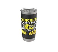 Concrete Aspetta Nessuno Mason Concrete Concrete Finisher Bicchiere termico in acciaio inox doppia parete