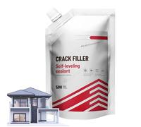 Concrete Crack Filler, Asphalt Repair Sealant, Cracked Tile Filler, Heavy-Duty Patch Compound, Weather-Resistant Solution for Driveways Roofs Pavement and Restoration, 500 ml
