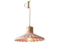 Concrete Industrial Style Chandelier, Creative Umbrella-Shaped Cement Little Pendant Lamp, Flush Mount Ceiling Lighting Fixture, Coffee House, Milk Tea Shop, Restaurant Decoration Hanging Light(Pink)