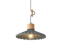 Concrete Industrial Style Chandelier, Creative Umbrella-Shaped Cement Little Pendant Lamp, Flush Mount Ceiling Lighting Fixture, Coffee House, Milk Tea Shop, Restaurant Decoration Hanging Light(Grey)