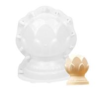 Concrete Mold 11.42x8.27x8.27 inch Lotus Round Style DIY Plastic Waterproof Non-stick Concrete Statue Molds Portable Cement Garden Mold for Home Garden Decor Lotus Ball