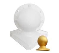 Concrete Mold 11.42x8.27x8.27 inch Lotus Round Style DIY Plastic Waterproof Non-stick Concrete Statue Molds Portable Cement Garden Mold for Home Garden Decor Fortune Ball
