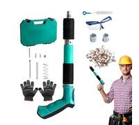 Concrete Nailer Stapler, Power Nailers with Nails, Efficient Carpentry Nailer Kit, Wall Fastening Power Nailer for Furniture, Ideal for Home Renovation, Furniture Assembly, and Carpentry Projects