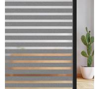 ConCus-T Pellicola adesiva per finestra, pellicola adesiva per finestre, senza colla, in vinile, statica, per porte e finestre, per casa, ufficio, nero, traslucido, 60 x 300 cm