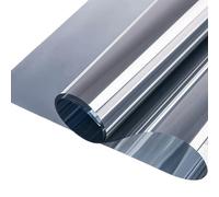 ConCus-T Pellicola per finestre unidirezionale, con protezione solare, antiriflesso, per tetti di verande, statica, riflettente, per la privacy diurna, colore argento, 44,5 x 400 cm