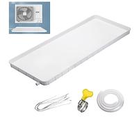 Condensate Drain Pan Plastic Drip Tray, Air Conditioner Drip Pan with Drain Tubing, Window Air Conditioner Drain Kit, Indoor/Outdoor Split Air Conditioner Heat Pump Sys