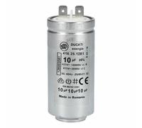 Condensatore 10µf Compatibile Con AEG 125002061/5 per Asciugatrice Lavatrice