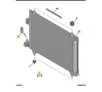 CONDENSATORE A/C CLIMA PEUGEOT 407 CITROEN C5 6455GY