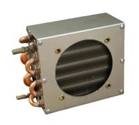 Condensatore a tubi di rame e alette in alluminio for frigorifero, congelatore, realizzato con un piccolo radiatore senza guscio, dissipatore calore, raffreddamento ad acqua(D)