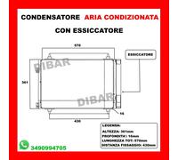 CONDENSATORE AC NUOVO CITROEN BERLINGO-C4-PICASSO-DS4-DS5 DA 04 BSG70525003 30