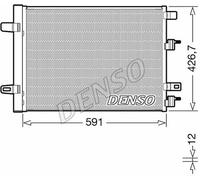 Condensatore AC per MERCEDES CLASSE A / B 2018-> nuovo DENSO