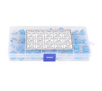 Condensatore Ad Alta Tensione 300 Pezzi 15 Valori, Condensatore Ceramico Condensatore Ceramico 0,1nF~22nF Kit Assortito con Scatola di Immagazzinaggio