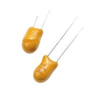 Condensatore al tantalio DIP 10PCS 50V 1UF 1U 105 2.2UF 2.2U 225 3.3UF 3.3U 335 4.7UF 4.7U 475 10UF 10U 106 22UF 22U 226(50V 10UF 106)