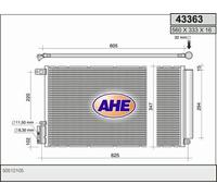 Condensatore ALFA ROMEO MITO 955_ 1.4 (955.AXB1B,955.AXU1A) 57kw 11-