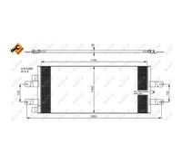 Condensatore, impianto di climatizzazione NRF 350043