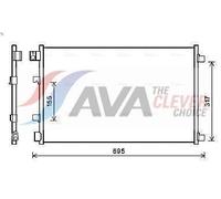 Condensatore radiatore climatizzazione R 134a DNA5406 AVA QUALITY COOLING