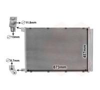 VAN WEZEL Condensatore Climatizzatore Per Mercedes-Benz C-Class T-Modello S205