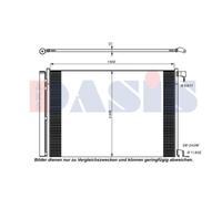 AKS DASIS Condensatore, Climatizzatore per MERCEDES-BENZ 122039N