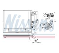 Condensatore Aria Condizionata Con Essicatore Nissens per Ford Fiesta VI Max JK
