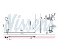 Condensatore Aria Condizionata Con Essicatore Nissens per Ford Kuga II DM2 C-Max