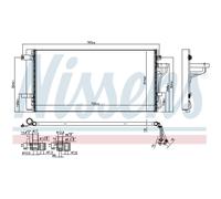 Condensatore Aria Condizionata Con Essicatore Nissens per Hyundai Sonata V Nf