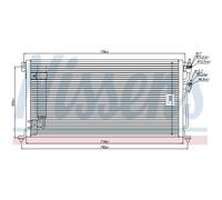 Condensatore Aria Condizionata Con Essicatore Nissens per Mitsubishi Lancer VII