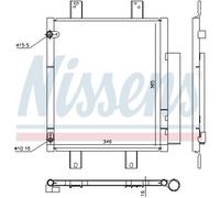 Condensatore Aria Condizionata Con Essicatore Nissens per Sirion M3_Subaru