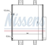 Condensatore Aria Condizionata Con Essicatore per Daihatsu Materia M4