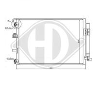 Condensatore Aria Condizionata Con Essicatore per Ford C-Max II Dxa /