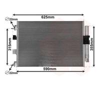 Condensatore Aria Condizionata Con Essicatore per Ford C - Max II Dxa / CB7