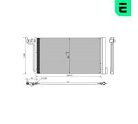 Condensatore Aria Condizionata Con Essicatore per Ford Focus III Turnier - II